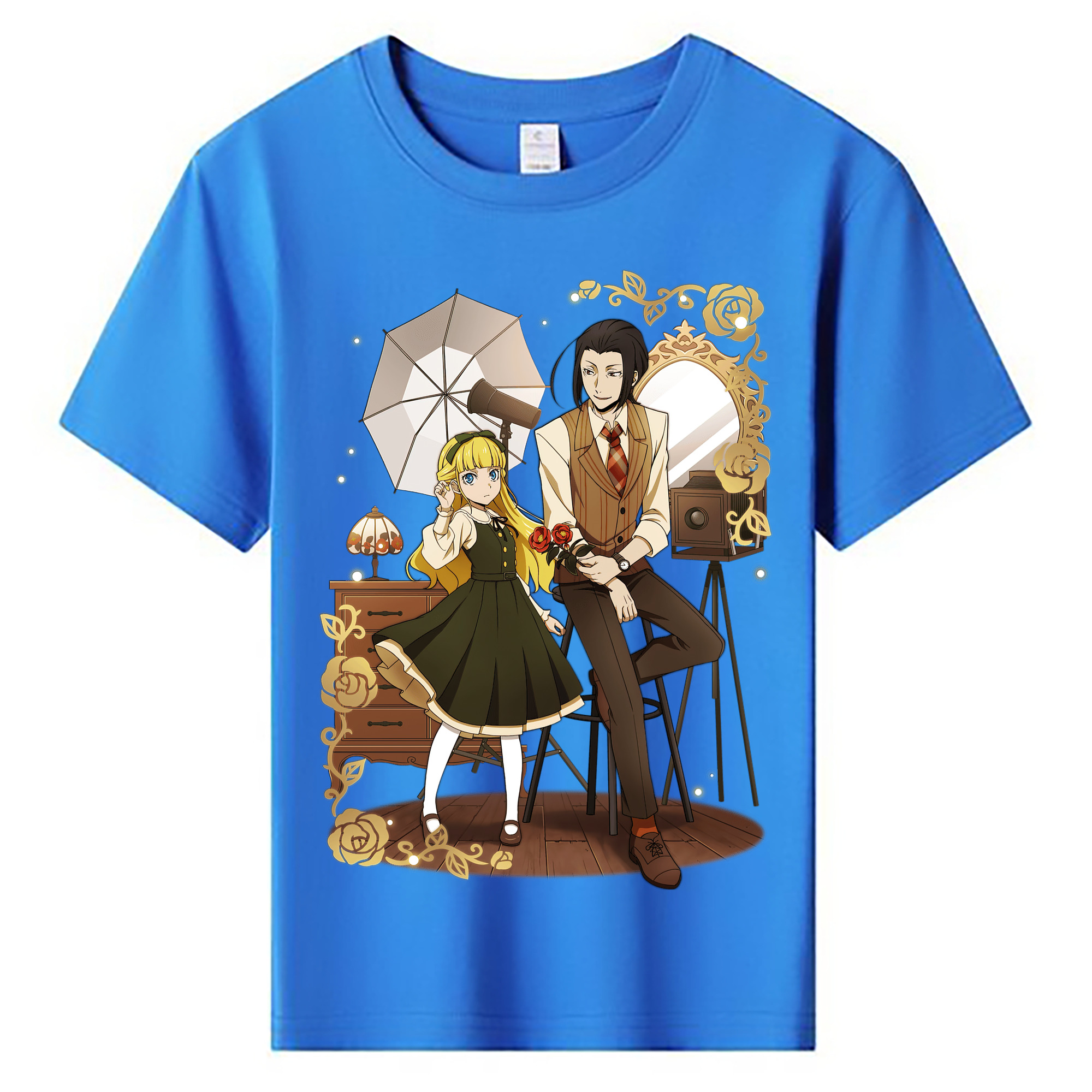 （画像用） 文豪ストレイドッグス Bungo Stray Dogs 綿100％キッズTシャツ（フロントプリント）